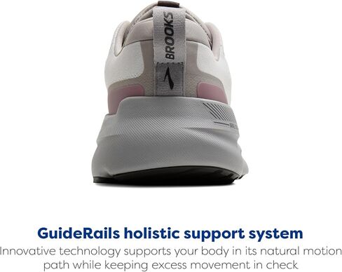 Brooks Women’s Ariel GTS 26 Supportive Running & Walking Shoe - Oyster Mushroom/Alloy/Pink - 8.5 Wide in Kuwait