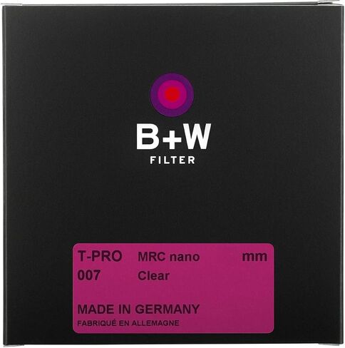 B + W Clear Protection Filter for Camera Lens – Ultra Slim Titan Mount (T-PRO), 007, HTC, 16 Layers Multi-Resistant and Nano Coating, Photography Filter, 46 mm in Kuwait