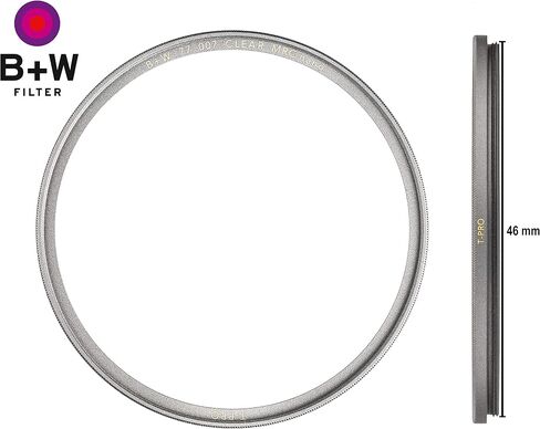 B + W Clear Protection Filter for Camera Lens – Ultra Slim Titan Mount (T-PRO), 007, HTC, 16 Layers Multi-Resistant and Nano Coating, Photography Filter, 46 mm in Kuwait
