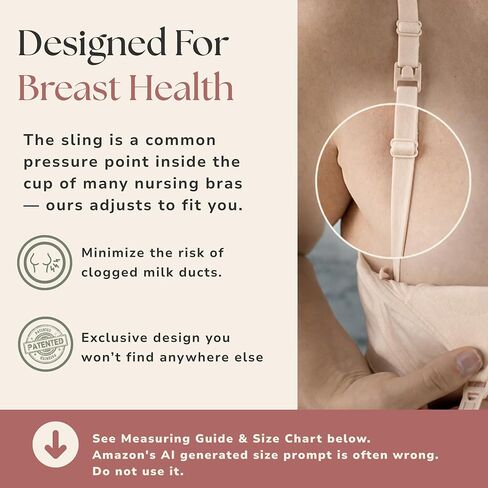 Simple Wishes Pumping Bra Hands Free, Nursing Bra for Breastfeeding | Seamless 4-Way Stretch, Flexible Fit, Wireless, Breathable, Nursing & Pumping Bra in One, Supports All Pumps, All-Day Wear in Kuwait