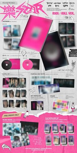 Stray Kids 樂-STAR ROCK-STAR 8th Mini Album CD+Contents+Photocard+Tracking Sealed SKZ (Standard ROLL Version) in Kuwait