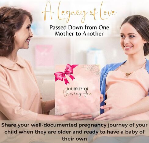 Pregnancy Journal for Women | Capture Every Milestone of Your 9-Month Pregnancy Journey, 112 Page Keepsake Memory Book with Prompts, Tabs & Photo Pocket, Gift for Expecting Moms (Pale Pink) in Kuwait