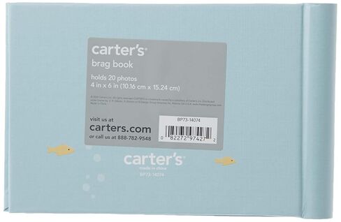 Carter's BP73-14074 Blue Under The Sea Mini Baby Photo Album Brag Book, Holds 40 Photos in Kuwait