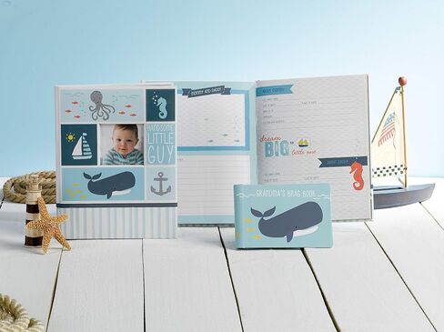 Carter's BP73-14074 Blue Under The Sea Mini Baby Photo Album Brag Book, Holds 40 Photos in Kuwait