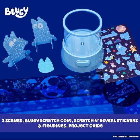 Horizon Group, USA Bluey Decorate Your Own Light Up Projector, Night Light for Kids with Stickers, Toys, Toddler Activities, Crafts in Kuwait