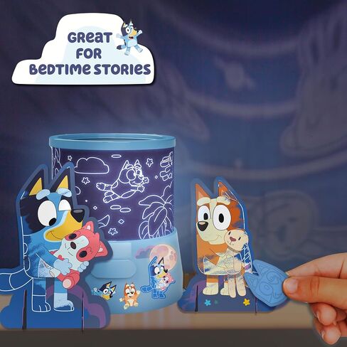 Horizon Group, USA Bluey Decorate Your Own Light Up Projector, Night Light for Kids with Stickers, Toys, Toddler Activities, Crafts in Kuwait