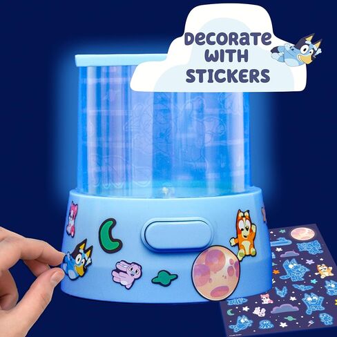 Horizon Group, USA Bluey Decorate Your Own Light Up Projector, Night Light for Kids with Stickers, Toys, Toddler Activities, Crafts in Kuwait