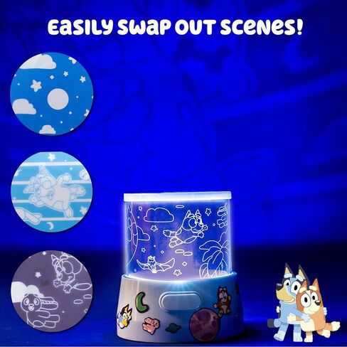 Horizon Group, USA Bluey Decorate Your Own Light Up Projector, Night Light for Kids with Stickers, Toys, Toddler Activities, Crafts in Kuwait