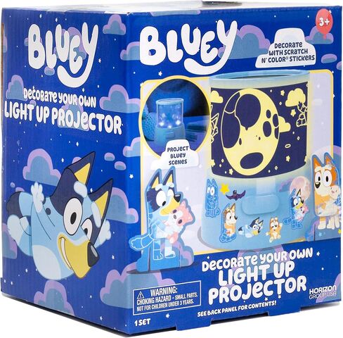 Horizon Group, USA Bluey Decorate Your Own Light Up Projector, Night Light for Kids with Stickers, Toys, Toddler Activities, Crafts in Kuwait