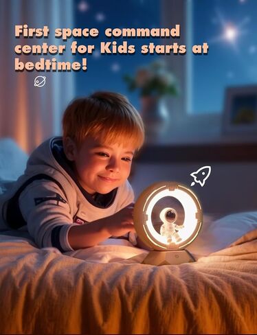 Night Light Kids, Astronaut Space Night Light Lamp with 9-Level Cold Warm Light Rechargeable Dimmable Tap Touch Nightlight for Kids Children Toddler Bedroom Bedside Livingroom Desktop in Kuwait