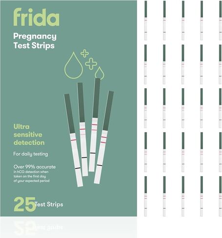 Frida Fertility Early Detection Pregnancy Tests | Easy at Home Pregnancy Tests, Over 99.9% Accurate HCG Test Strips, Early Results, Quick + Easy to Use | 6 Count in Kuwait