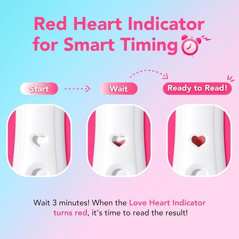 easy@Home Pregnancy Test: Smart Love Timing Indicator - Early Detection | Fast Results & Easy to Use for Home Use hCG Tests | 5 Pack in Kuwait