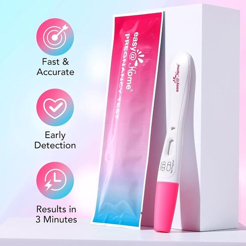 easy@Home Pregnancy Test: Smart Love Timing Indicator - Early Detection | Fast Results & Easy to Use for Home Use hCG Tests | 5 Pack in Kuwait