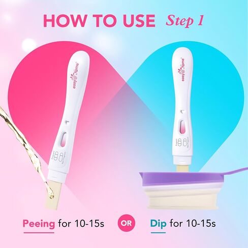 easy@Home Pregnancy Test: Smart Love Timing Indicator - Early Detection | Fast Results & Easy to Use for Home Use hCG Tests | 5 Pack in Kuwait