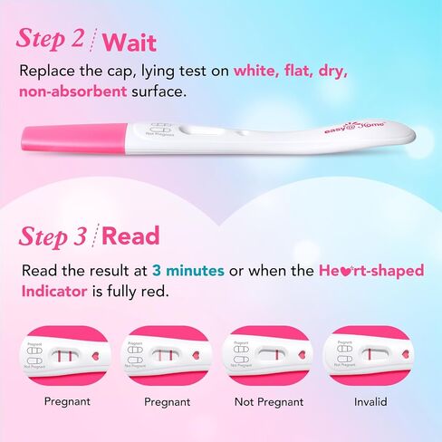 easy@Home Pregnancy Test: Smart Love Timing Indicator - Early Detection | Fast Results & Easy to Use for Home Use hCG Tests | 5 Pack in Kuwait
