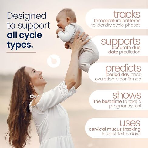 Tempdrop Wearable Fertility Monitor for Women Ovulation Tracker BBT | Basal Body Temperature Monitor to Help Get Pregnant – Sleep Sensor with App for Fertility, Hormone, Period, Cycle Tracking in Kuwait