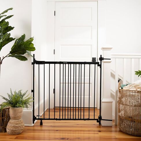 Ingenuity Stairway+ 46W Series No-Drill Baby and Pet Gate, 31"-46" Wide, 32.5" Tall, Hardware or Pressure Mounted, Install Wall to Wall or Bannister to Bannister Without Drilling in Kuwait
