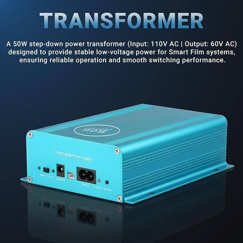Smart Film Transformer and Remote Kit - Power Supply Controller for Switchable Smart Privacy Film and Smart Glass - Easy Installation Control Kit with Remote for PDLC Smart Film Systems in Kuwait