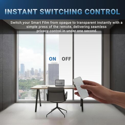 Smart Film Transformer and Remote Kit - Power Supply Controller for Switchable Smart Privacy Film and Smart Glass - Easy Installation Control Kit with Remote for PDLC Smart Film Systems in Kuwait