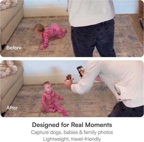 Squeak N Snap™ Plush Monkey Camera Remote for Professional Pet & Baby Photos – Bluetooth Shutter Synced with Squeak for Instant Eye Contact – Thoughtful Gift for Moms & Pet Owners – iPhone & Android in Kuwait