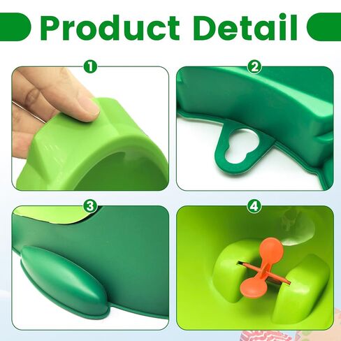 Cute Frog Potty Training Urinal for Toddler Boys | Green Wall-Mounted Urinal with Funny Aiming Target,Easy Clean & Fun Potty Training for Kids in Kuwait