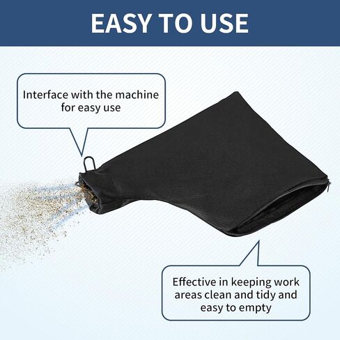 Miter Saw Dust Bag for 255, 2 Pack Dust Collector Bags with Zipper and Wired Adjustable Stand, Compatible with Ryobi, Dewalt, Craftsman, Belt Sander, Fits 1-1/2" to 2" Dust Port Miter Saws in Kuwait