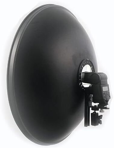 22" Beauty Dish Strobie Flash Honeycomb Bracket Off Camera Flash Photographic Flash Bracket Flash Mount Beauty Dish for Canon Nikon EX430, EX580, SB800, SB600 by ePhotoINC A121BH in Kuwait