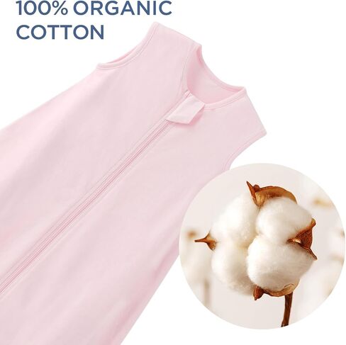 Duomiaomiao 3 Pack Baby Sleep Sack 100% Organic Cotton Wearable Blanket Lightweight Breathable Comfy Toddler Sleeping Bag (0.5tog Flowers, Small) in Kuwait