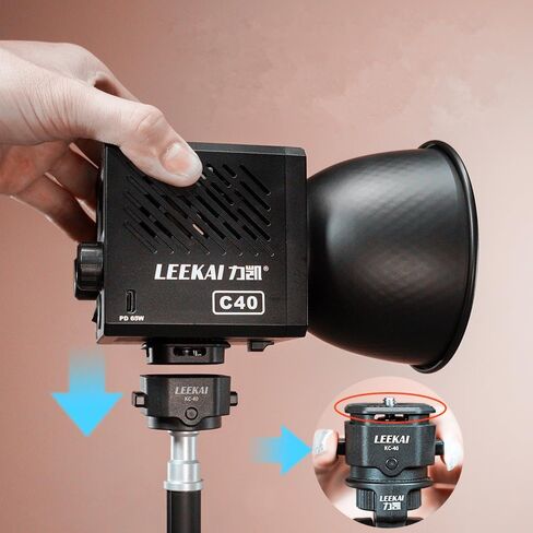 Leekai Auto Pop-Up Light Stand, 83.9''/213cm Aluminum Alloy Adjustable Tripod, Extendable Camera Phone Tripod with Extra 1/4" Screw for Travel, DSLR Camera, Ring Light, Video Rig, Max Load 20 lbs in Kuwait