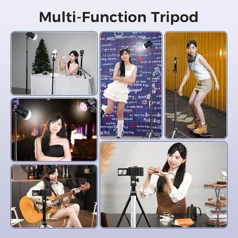 Leekai Auto Pop-Up Light Stand, 83.9''/213cm Aluminum Alloy Adjustable Tripod, Extendable Camera Phone Tripod with Extra 1/4" Screw for Travel, DSLR Camera, Ring Light, Video Rig, Max Load 20 lbs in Kuwait