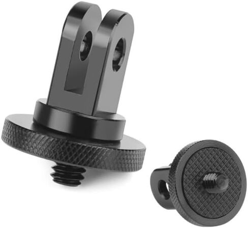 Aluminum Camera Tripod Adapter 1/4"-20 Conversion Adapter Mounts Compatible with Gopro Action Cameras Insta360 and Other Standard 1/4 Accessories, Quarter Inch Mount Adapter (Type AA) in Kuwait