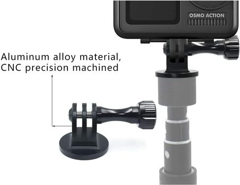 Aluminum Camera Tripod Adapter 1/4"-20 Conversion Adapter Mounts Compatible with Gopro Action Cameras Insta360 and Other Standard 1/4 Accessories, Quarter Inch Mount Adapter (Type AA) in Kuwait