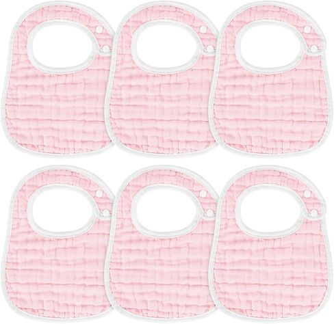 Accmor Muslin Baby Bibs, 6 Pack Soft Cotton Baby Bandana Drool Bibs for Boys Girls Teething and Drooling in Kuwait