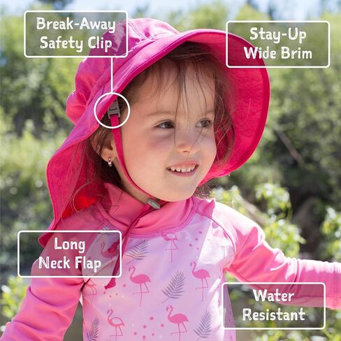 JAN & JUL Girls Adjustable Water Repellent Sun-hat in Kuwait