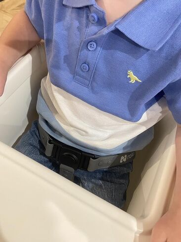 3 Point Silicone High Chair Harness for IKEA Antilop - Gray | Easy-Wipe Silicone in Kuwait