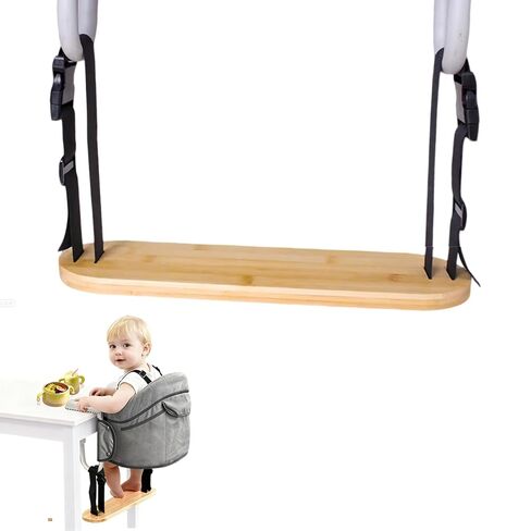 Baby Footrest Compatible with Inglesina Foot Rest：0.6inches Thick Sturdy Adjustable Bamboo Foot Rest Fit for Hook On High Chairs for Fast Table Chair High Chair that Attaches (Chairs Not Included)​​ in Kuwait
