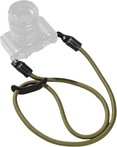 SMALLRIG Rope Camera Neck Shoulder Strap, Adjustable Braided Shoulder Strap with O-Ring and Leather Pad in Kuwait