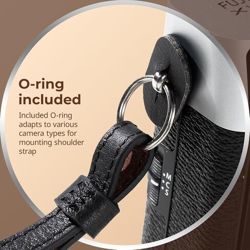 SMALLRIG Universal Leather Camera Neck Shoulder Strap for DSLR, Adjustable 100 to 110cm (39 to 43in), Max Load 10kg (22lb) in Kuwait