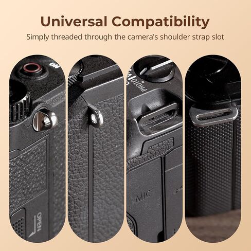 SMALLRIG Universal Leather Camera Neck Shoulder Strap for DSLR, Adjustable 100 to 110cm (39 to 43in), Max Load 10kg (22lb) in Kuwait