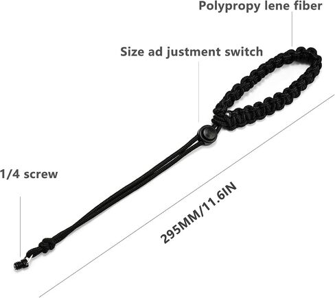 Camera Wrist Strap, Adjustable Anti-Drop Nylon Hand Rope with 1/4-20 Screw for GOPRO Insta360 DJI in Kuwait