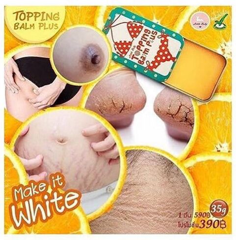 Topping Balm Plus 35 g Pink White Smooth Leg Nipple Skin Clear Dark Groin Bikini in Kuwait