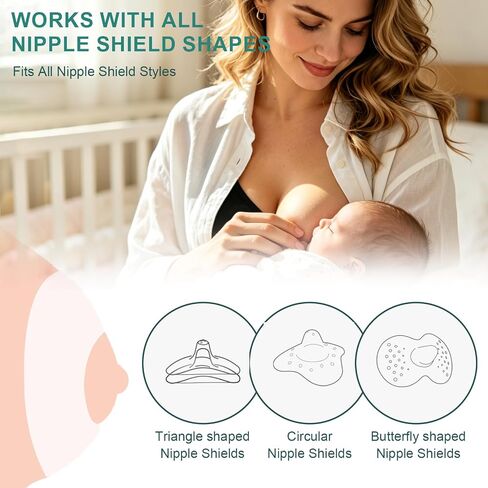 Nipple Shield Secure Stickers 30PCS,Sticky Nipple Shield for Breastfeeding,Braless Silver Nursing Cups Tape Individually Wrapped in Kuwait