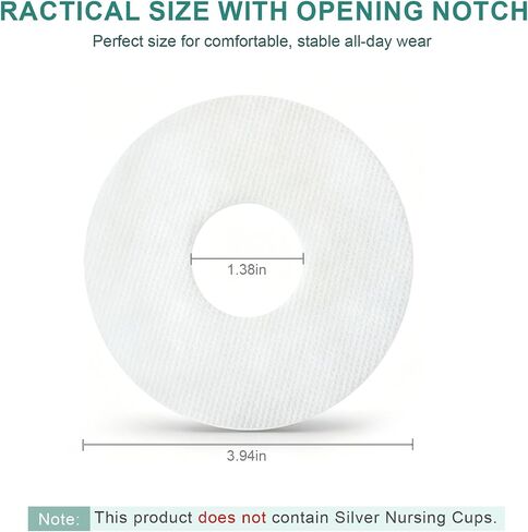 Nipple Shield Secure Stickers 30PCS,Sticky Nipple Shield for Breastfeeding,Braless Silver Nursing Cups Tape Individually Wrapped in Kuwait