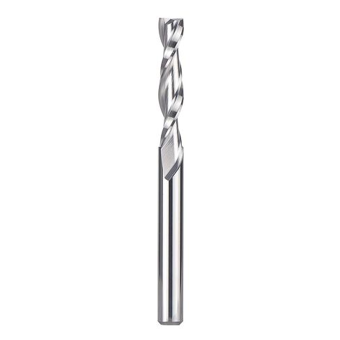 SpeTool Spiral Router Bits with UpCut 1/4 inch Cutting Diameter, 1/4 inch Shank 3 inch Extra Long HRC55 Solid Carbide CNC End Mill for Wood Cut, Carving in Kuwait