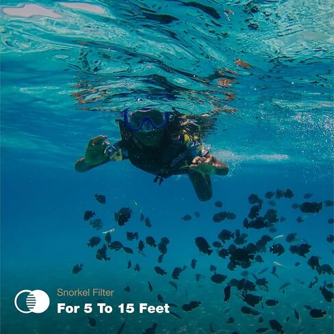PolarPro Red Filter 3-Pack for GoPro Hero13 Protective Housing - Fits Hero9/10/11/12/13 Cameras in Protective Housing - Underwater Color Correction Dive Filters for Scuba or Snorkeling in Kuwait