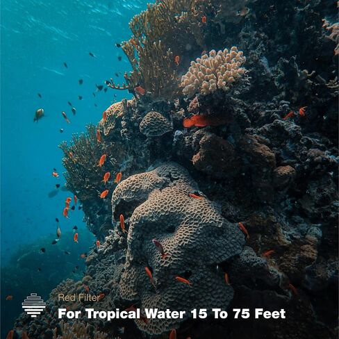 PolarPro Red Filter 3-Pack for GoPro Hero13 Protective Housing - Fits Hero9/10/11/12/13 Cameras in Protective Housing - Underwater Color Correction Dive Filters for Scuba or Snorkeling in Kuwait
