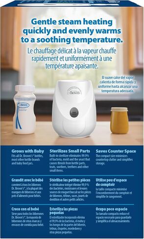 Dr. Brown's Insta-Feed Baby Bottle Warmer and Sterilizer for Baby Bottles and Baby Food Jars, BPA-Free Plastic in Kuwait