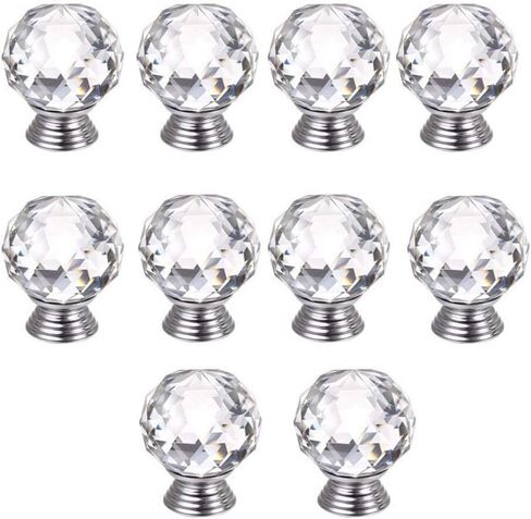 10PCS, Diamond Shaped Drawer Pulls Handle for Home Cupboard Handle with Screw(20 mm) in Kuwait