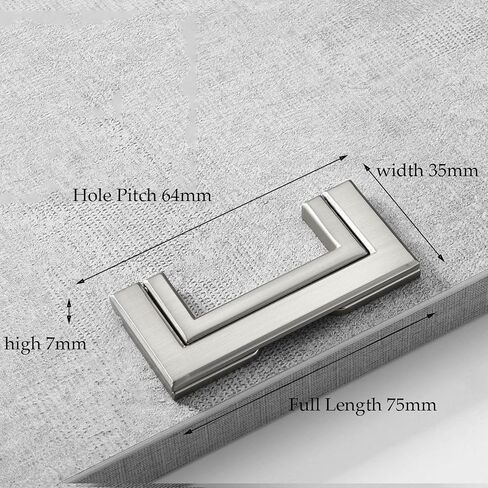 Concealed Drawer Handles, Invisibleniture Handles,Drawers Cabinet Flush Sliding Door Pull Handle Metal,Kitchen 1Piece in Kuwait
