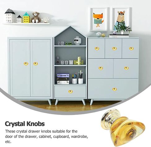 4Pcs Creative Drawer Pull Handles Crystal Drawer Pull Handles in Kuwait